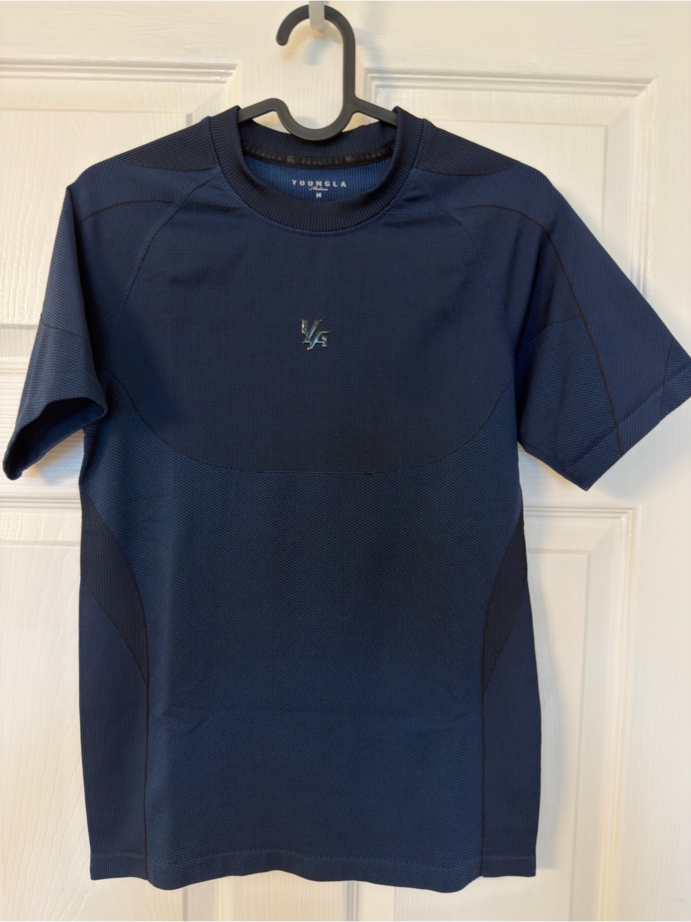YoungLA Navy Short Sleeve compression Performance Tee